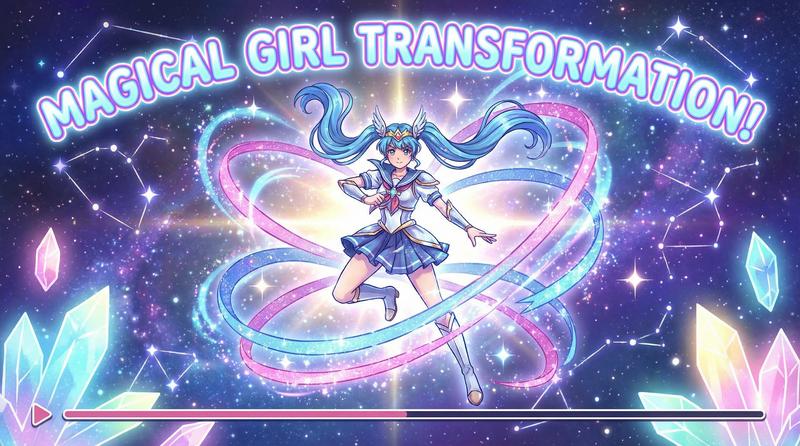 四虎动漫-星辰魔法变身曲-魔法动漫演示